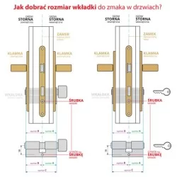 Klamko-gałka GERDA TD 100/90 B-ORIENT oliwka