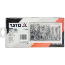 Zestaw 1000 zawleczek prostych mix YATO YT-06885