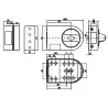 Zamek wierzchni ZN-100 grafit  GERDA