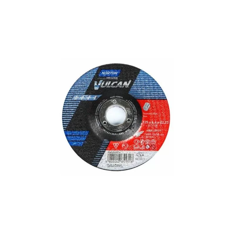 Tarcza do szlifowania metalu 125x6,4 INOX VULCAN
