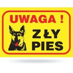 Tabl  UWAGA ZŁY PIES...