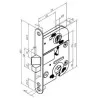 Zamek wpuszczany 2018 72/45 WB EGL ABLOY