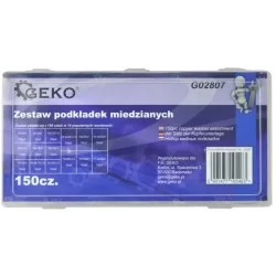 Zestaw 150 podkładek miedzianych MIX GEKO G02807