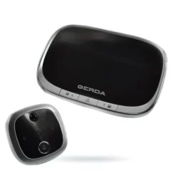 Elektroniczny wizjer drzwi Gerda OPTIC SREBRNO-SZA