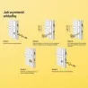 Wkładka do drzwi zamka 30/60 nikiel, Yale Assa Abloy