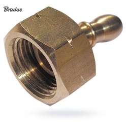 Końcówka do węża GW 3/8" Lewy x 9mm do gazu (10)