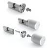 Adapter TEDEE do wkładek typu euro srebrny GERDA