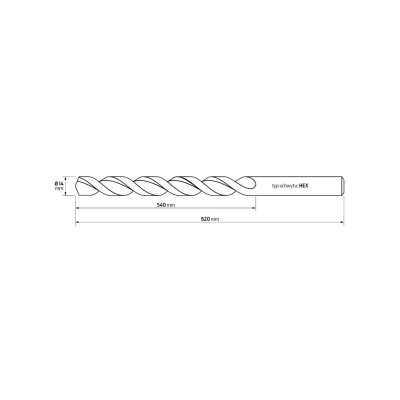Świder do drewna 14x620 HiKOKI