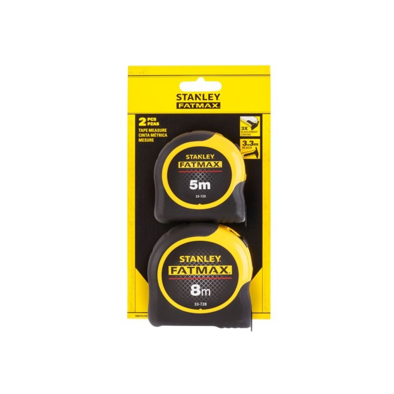 Zestaw miara zwijana 5mb i 8mb x32mm STANLEY FATMAX FMHT31725-0 BLADEARMOR